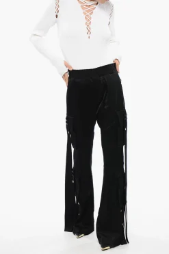 Sale Pantaloni Cargo In Satin Donna Pantaloni