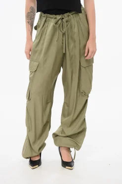 Pantaloni Cargo in Viscosa>Golden Goose Best