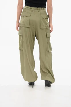 Pantaloni Cargo in Viscosa>Golden Goose Best