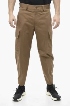 Pantaloni Cargo Loose Fit FIREMAN in Cotone Stretch>Neil Barrett Best