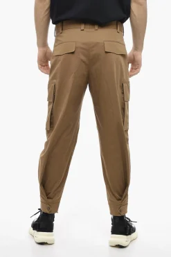 Pantaloni Cargo Loose Fit FIREMAN in Cotone Stretch>Neil Barrett Best
