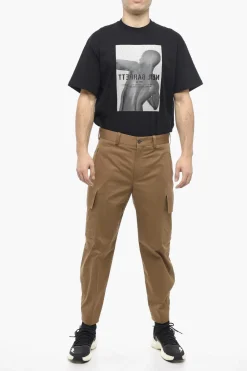 Pantaloni Cargo Loose Fit FIREMAN in Cotone Stretch></noscript>Neil Barrett Best
