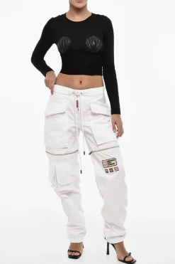 Pantaloni Cargo Loose Fit a Vita regolare></noscript>Dsquared2 Discount