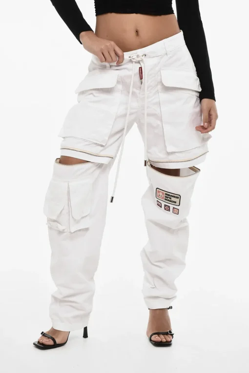 Pantaloni Cargo Loose Fit a Vita regolare>Dsquared2 Discount