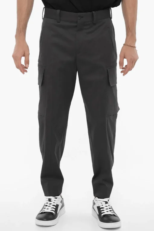 Discount Pantaloni Cargo Loose Fit con Passanti Uomo Pantaloni