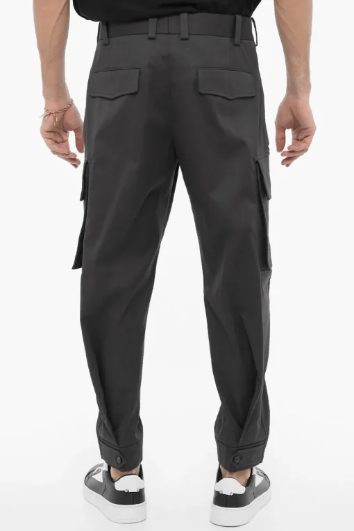 Discount Pantaloni Cargo Loose Fit con Passanti Uomo Pantaloni