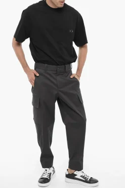 Discount Pantaloni Cargo Loose Fit con Passanti Uomo Pantaloni