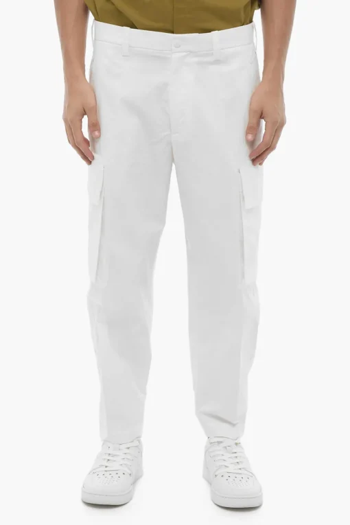 Fashion Pantaloni Cargo Loose Fit con Passanti Uomo Pantaloni