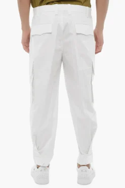 Fashion Pantaloni Cargo Loose Fit con Passanti Uomo Pantaloni