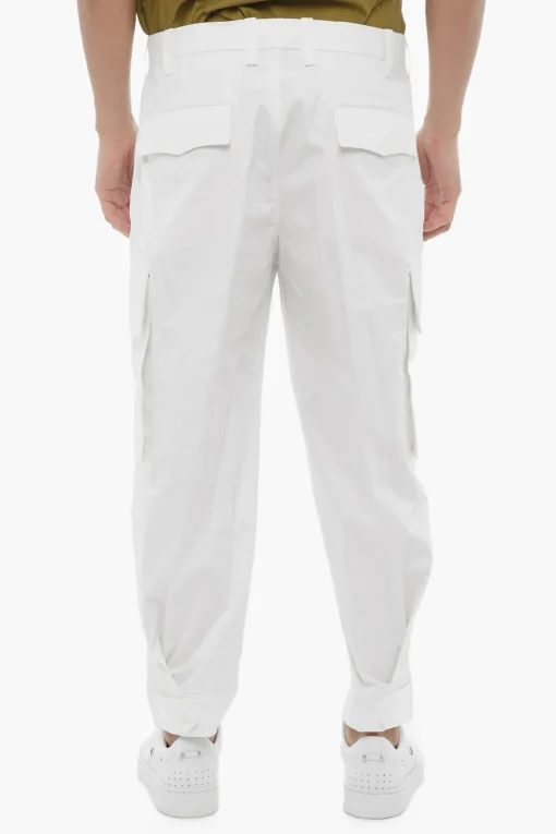 Fashion Pantaloni Cargo Loose Fit con Passanti Uomo Pantaloni