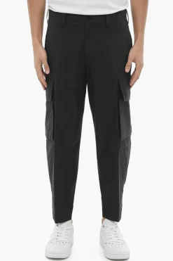 Sale Pantaloni Cargo Loose Fit con Passanti Uomo Pantaloni