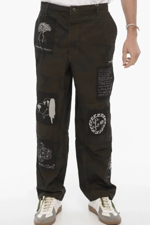 Discount Pantaloni Cargo Motivo Camouflage Stampati Uomo Pantaloni