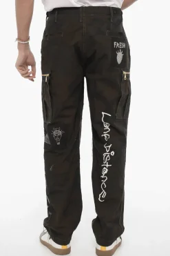 Discount Pantaloni Cargo Motivo Camouflage Stampati Uomo Pantaloni