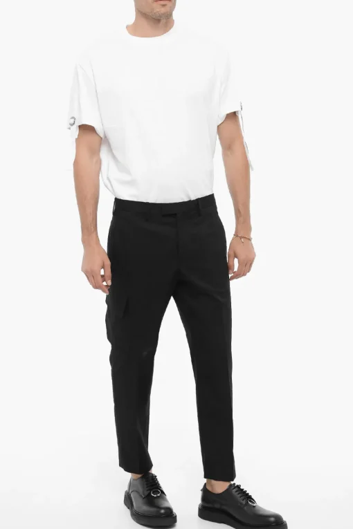 New Pantaloni Cargo NATE Skinny Fit in Cotone Stretch Uomo Pantaloni