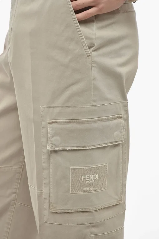 Pantaloni Cargo NITROUS in Cotone Stretch>Fendi Hot