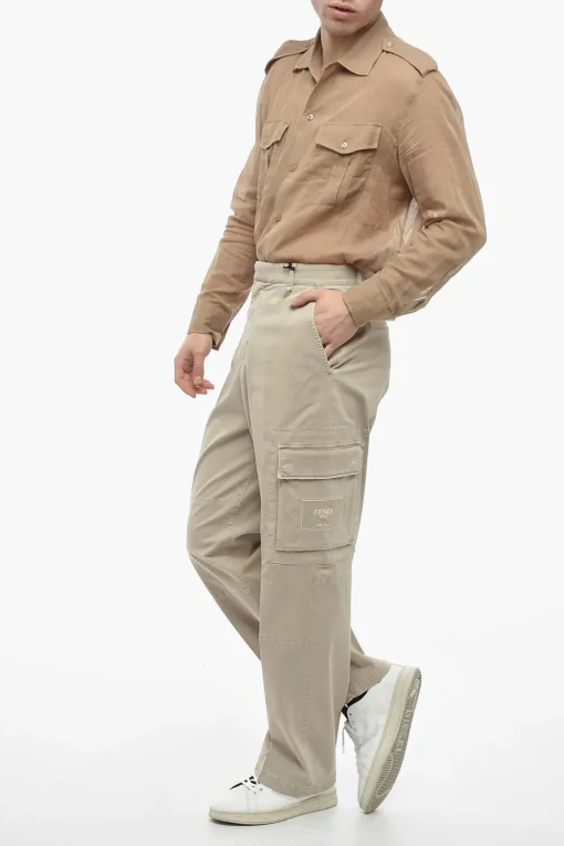 Pantaloni Cargo NITROUS in Cotone Stretch>Fendi Hot