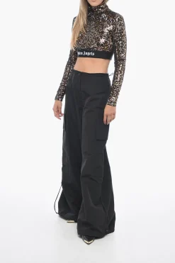Pantaloni Cargo PARACHUTE con Fit Wide Leg></noscript>Palm Angels Best