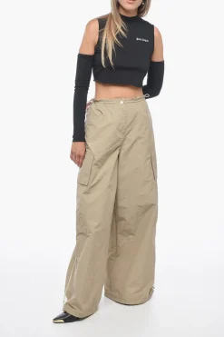 Pantaloni Cargo PARACHUTE con Fit Wide Leg></noscript>Palm Angels Hot