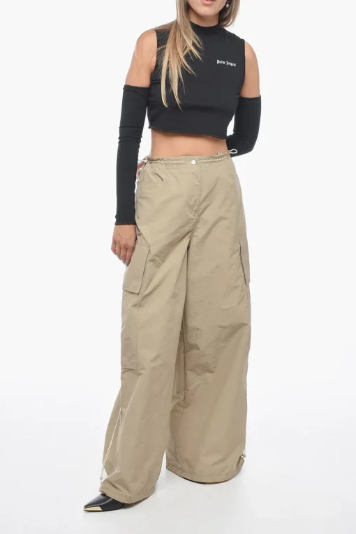 Pantaloni Cargo PARACHUTE con Fit Wide Leg>Palm Angels Hot
