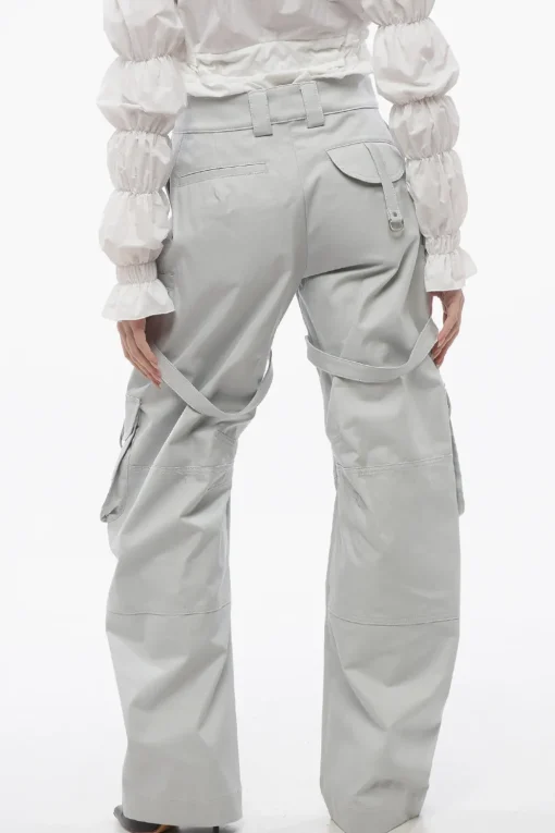 Online Pantaloni Cargo PKT in Cotone con Dettagli Harness Donna Pantaloni