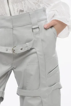 Online Pantaloni Cargo PKT in Cotone con Dettagli Harness Donna Pantaloni
