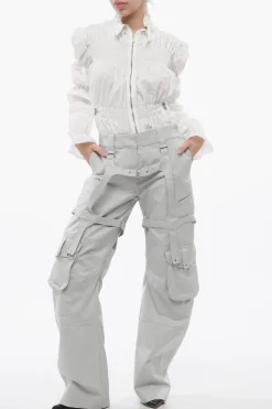 Online Pantaloni Cargo PKT in Cotone con Dettagli Harness Donna Pantaloni