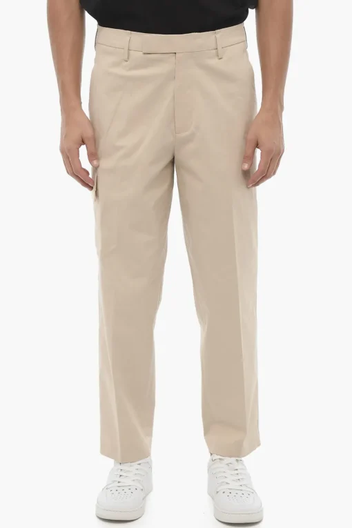 Fashion Pantaloni Cargo Skinny Fit con Passanti Uomo Pantaloni