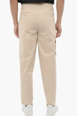 Fashion Pantaloni Cargo Skinny Fit con Passanti Uomo Pantaloni