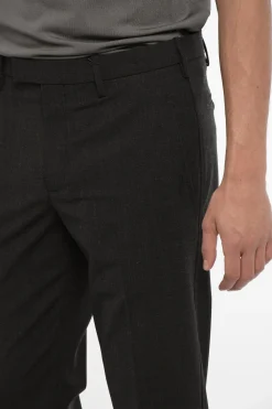 Clearance Pantaloni Cargo Skinny Fit in Misto Lana Vergine Uomo Pantaloni