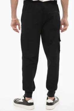 Clearance Pantaloni Cargo Skinny Fit con Elastico in Vita Uomo Pantaloni