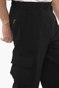 Clearance Pantaloni Cargo Skinny Fit con Elastico in Vita Uomo Pantaloni