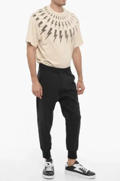 Online Pantaloni Casual CHARLIE Slouch Fit con Elastico in Vita Uomo Pantaloni