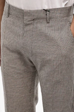 Pantaloni Casual in Lino e Cotone Pied de Poule></noscript>Dsquared2 Hot