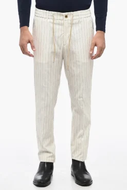 Pantaloni Casual SPIAGGIA a Righe con Elastico in Vita>Berwich Online