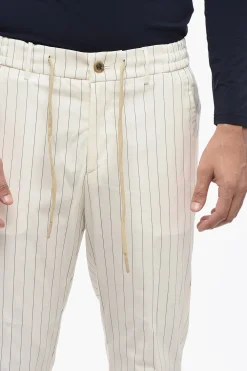 Pantaloni Casual SPIAGGIA a Righe con Elastico in Vita></noscript>Berwich Online