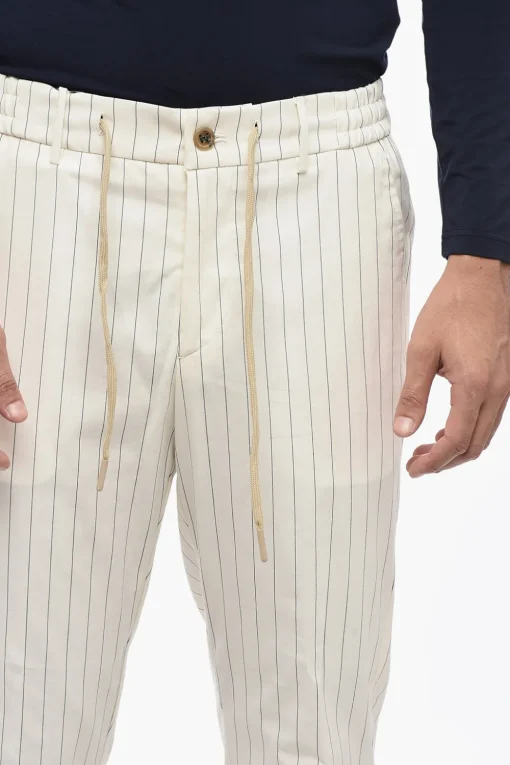 Pantaloni Casual SPIAGGIA a Righe con Elastico in Vita>Berwich Online