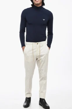 Pantaloni Casual SPIAGGIA a Righe con Elastico in Vita></noscript>Berwich Online