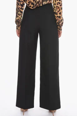 Sale Pantaloni CHARLIE a Gamba Ampia con Spacchi Frontali Donna Pantaloni