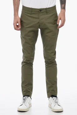Pantaloni Chino con Logo Patch>Nine In The Morning Hot