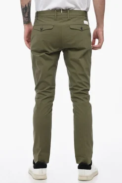 Pantaloni Chino con Logo Patch>Nine In The Morning Hot