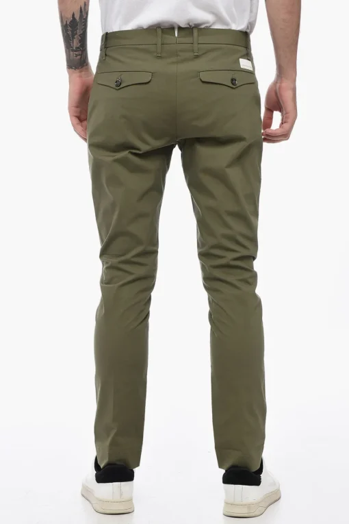Pantaloni Chino con Logo Patch>Nine In The Morning Hot