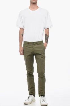 Pantaloni Chino con Logo Patch></noscript>Nine In The Morning Hot