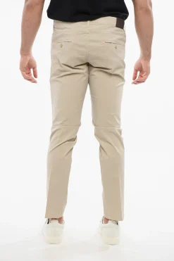 Best Pantaloni Chino con Patch Logato Uomo Pantaloni