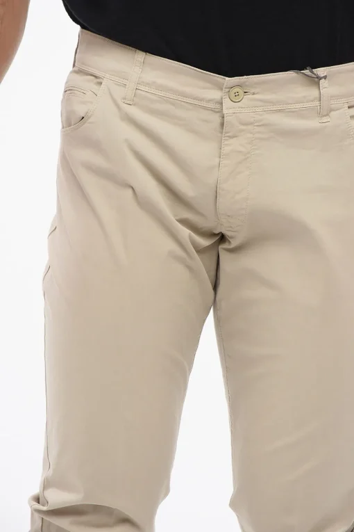 Best Pantaloni Chino con Patch Logato Uomo Pantaloni