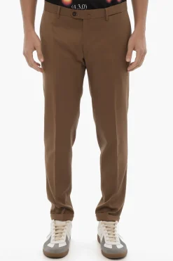 Discount Pantaloni Chino DOWELL In Twill ad Orlo con Risvolto Uomo Pantaloni