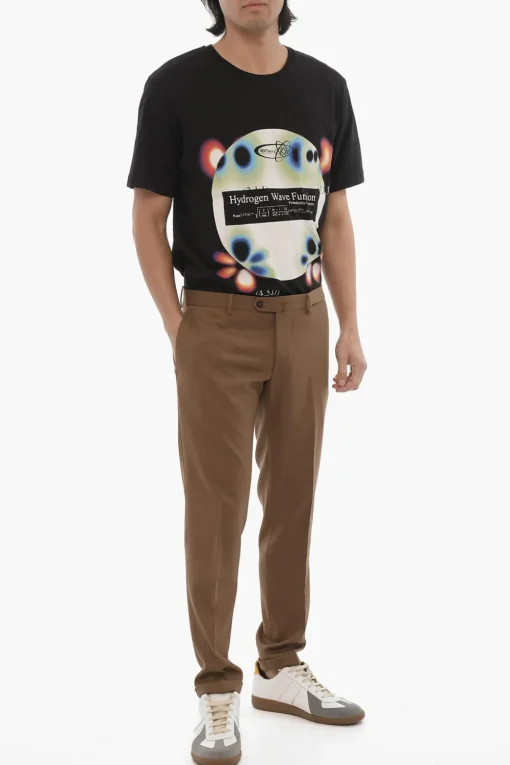 Discount Pantaloni Chino DOWELL In Twill ad Orlo con Risvolto Uomo Pantaloni