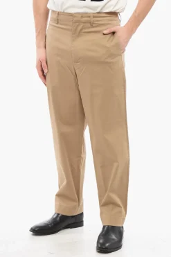 Online Pantaloni Chino E-MOTION in Cotone Stretch Uomo Pantaloni
