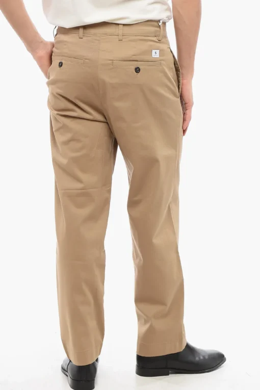 Online Pantaloni Chino E-MOTION in Cotone Stretch Uomo Pantaloni