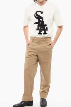 Online Pantaloni Chino E-MOTION in Cotone Stretch Uomo Pantaloni