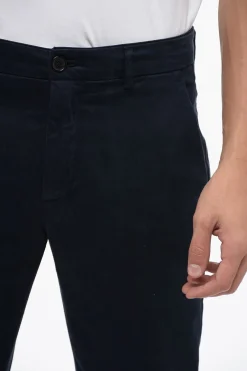 Hot Pantaloni Chino in Cotone Stretch Con Tasche ad Aletta Uomo Pantaloni